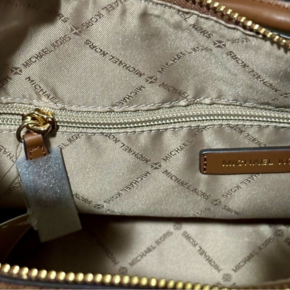 Michael Kors Austen Brown Luggage Medium Satchel Bag - Picture 11 of 14